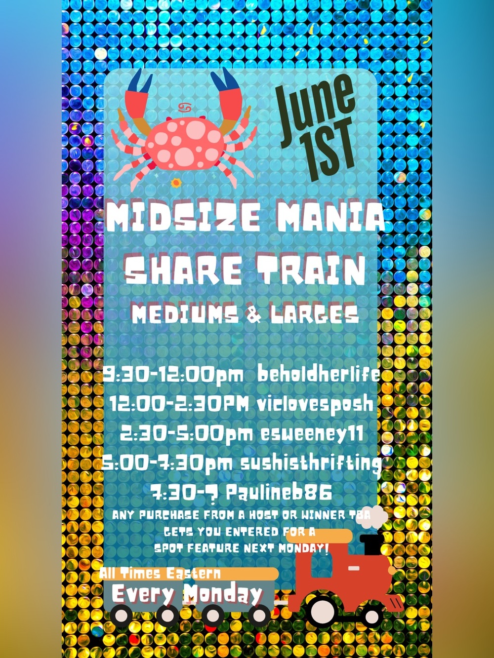Midsize Mania Share Show Train w/feature @missmobb - Picture 2 of 11